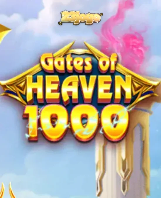 Interface do slot Gates of Heaven 1000 com Zeus ao fundo